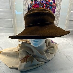 Vintage Felt Hat by Brenda Lynn